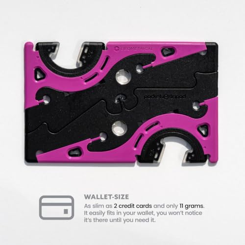 GEOMETRICAL Pocket Tripod PROv2 - Card-Size Stand, for iPhone, Thunder Pink Universal Kit - color: Thunder Pink