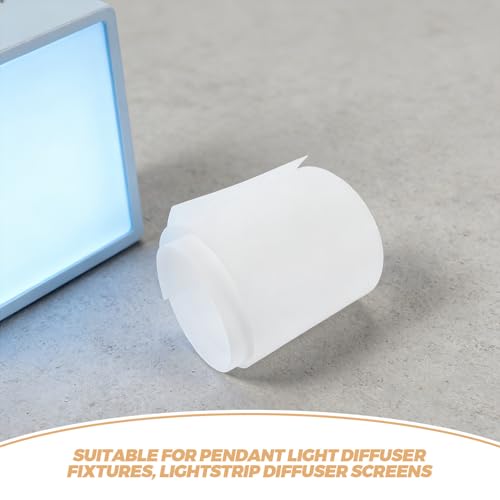 Soft Light Led Diffuser Sheet For Strip Lights, Flexible Plastic Lamp Lens Panel For Signage, Ceiling Fixture Shade, Lightbox, Spotlights 122x15cm/48'' x5.9'' - size: 122.00X15.00X0.10CM