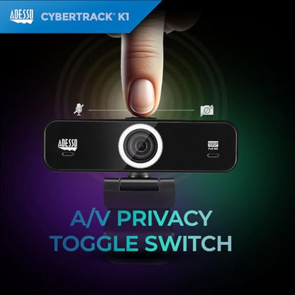 1080P Webcam with Microphone Full HD USB Web Camera with Adjustable View Angle, Noise Cancellation, Plug & Play Compatibility, Perfect for Zoom, Skype, Teams, Conferencing, and Content Creation