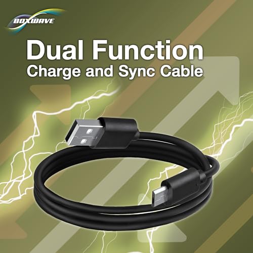 BoxWave Cable Compatible with Ricoh Theta S - DirectSync Cable, Durable Charge and Sync