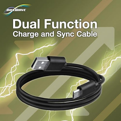 BoxWave Cable Compatible with Ricoh Theta S - DirectSync Cable, Durable Charge and Sync