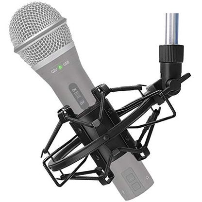 SUNMON Q2U USB/XLR Microphone Shock Mount Holder for Reduces Vibration and Noise, Suitable for Samson Q2U USB/XLR Dynamic Mic - color: Shock Mount