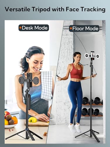 Smartphone Video Vlogging Kit Tiktok YouTube Podcast Equipment(V-Master)&Auto Face Tracking Tripod for Smartphones(UTK-02)