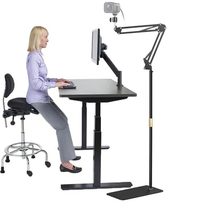 MX Brio 4K Webcam Floor Stand,70-inch Telescopic Floor Holder with Webcam Magnetic Mount Compatible with Logitech MX Brio 4K,Brio 4K,100,300,500,C270,C310 webcams