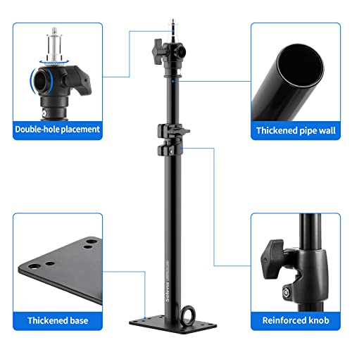 Photography Studio Wall Mount, Camera Wall Ceiling Mount Boom Arm Up to 22" for Photo Video Monolights, Umbrellas, Reflectors, Overhead with 3/8" 1/4" Thread