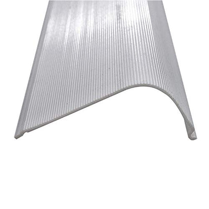Beam Lighting Under Cabinet Light Cover Replacement | White Ribbed Acrylic Diffuser (Curved, 18") - size: 18", style: Curved