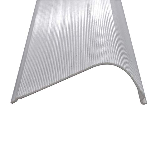Beam Lighting Under Cabinet Light Cover Replacement | White Ribbed Acrylic Diffuser (Curved, 36") - size: 36 Inch, style: Curved