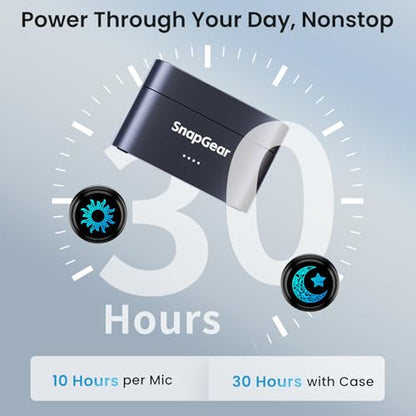 M2 Magnetic Wireless Microphone for iPhone/Camera/Android, Ultralight 9.5g, 984ft Range, 48kHz/24bit, Noise Cancellation, 48H Battery for Video Recording, Streaming - style: M2