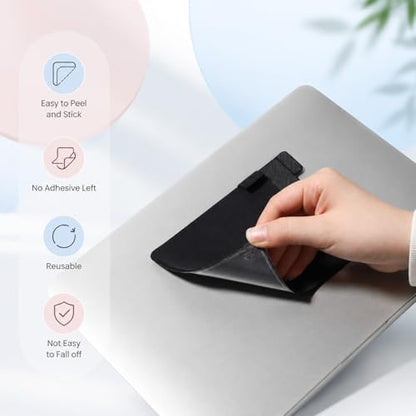 Portable Hard Drive Sleeve Stick on External Hard Drives Carrying Case Adhesive Hards Drive Holder Reusable Pocket Pouch Sleeve Storage Organizer for Most External Solid Cable State Mouse SSD