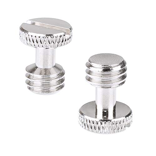 CAMVATE 3/8"-16 Slotted Screw for Camera Quick Release Plate (2 Pieces)