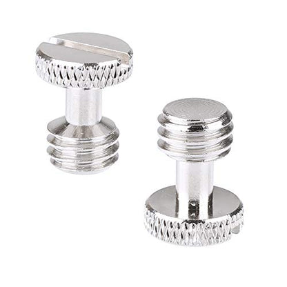 CAMVATE 3/8"-16 Slotted Screw for Camera Quick Release Plate (2 Pieces)