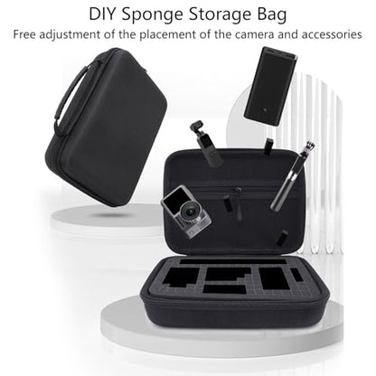 EVA Digital Storage Bag Shockproof Electronics Organizer with Adjustable Dividers for Camera Drone Hard Drive Small Largev - size: L