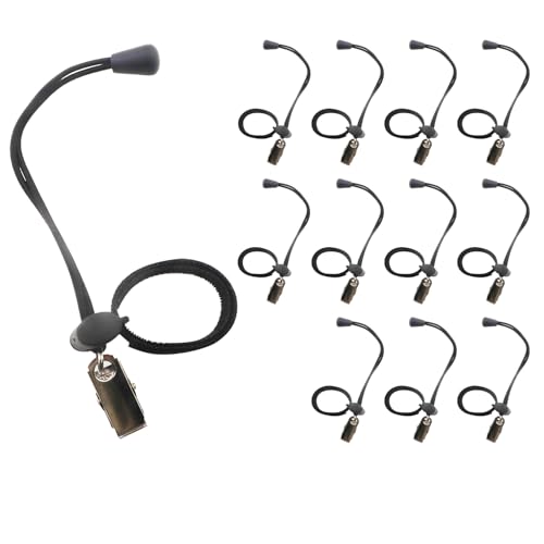12PCS Black Backdrop Clamps Stretchable 8-16 Inches Elastic Cords Self Adhesive Metal Securing Clamps For Reducing Wrinkles Photography Light Stands And Photo Editing Studios Special Use