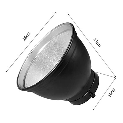 Soonpho Standard Reflector Beauty Dish Diffuser Lamp Shade 7"/ 18cm Photography with 10°/20°/30°/40°/50°/60° Degree Honeycomb Grid,6 Colors Soft Cloth for Studio Strobe Flash Light Speedlite