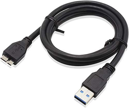 USB 3.0 Micro Cable, ITANDA 2-Pack 3.3ft USB 3.0 A to Micro B Cable Charger Compatible with Samsung Galaxy S5, Note 3, Note Pro 12.2, WD Western Digital My Passport and Elements Hard Drives - size: 3.3 FT + 3.3 FT - USB A to Micro B