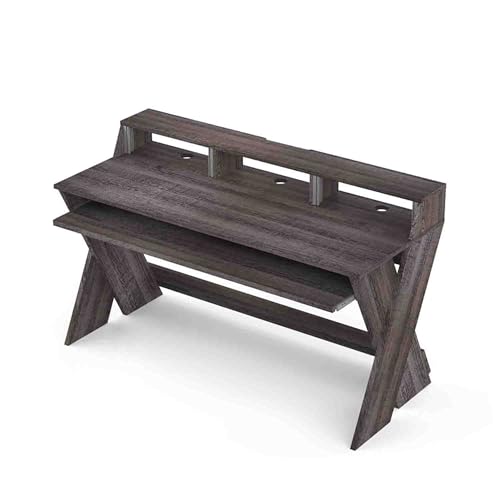 Glorious Sound Desk Pro Professional Studio Workstation in Walnut - style: Sound Desk Pro Walnut
