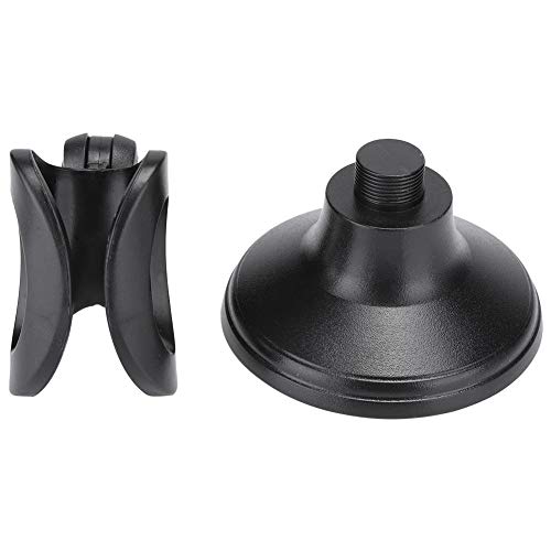 Desktop Mic Stand, Adjustable Microphone Stand Desk, ABS Table Top Microphone Stand with 3x1.6in Base, Compact Mic Holder Desktop for Network Broadcast, Sing Online, Home