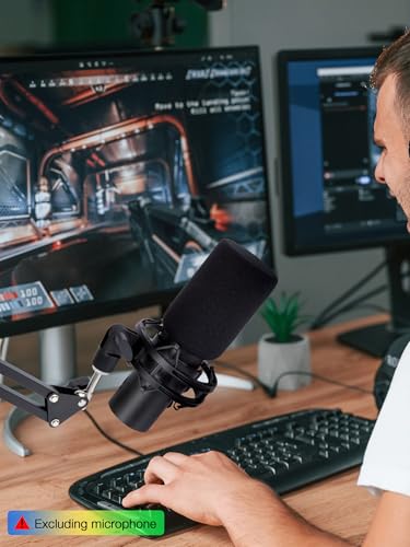 QuadCast 2 Pop Filter Windscreen Compatible with HyperX QuadCast 2 Microphone - Mic Foam Windscreen Noise Reduction,Improved Sound Quality