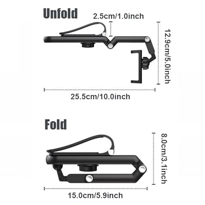 Ivieicip Rotatable and Retractable Car Phone Holder - 1080 Multifunction Sun Visor Universal 360 Rotating Cell Phone Holder Mobile Mount for Vehicle Rear View Mirror - color: A1