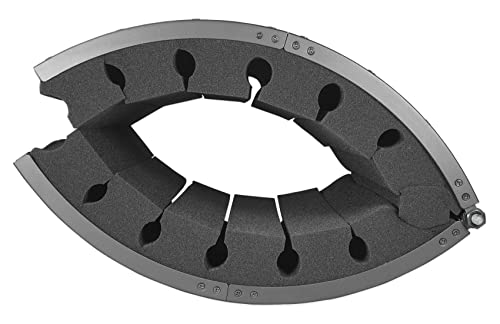 Rockville ROCKSHIELD 4 Large Studio Mic Isolation Shield, Vocal Recording | 2" Acoustic Foam, Steel Frame, Foldable, Stand and Desktop Mount, 5/8" Adapter, Podcast, Voice Over, 2-Panel Booth