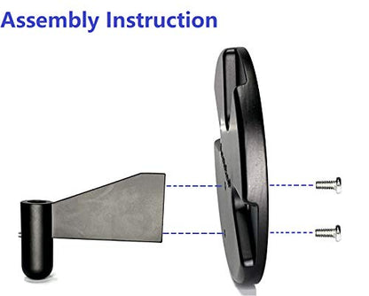Wall Mount for Suspension Boom Arm, Round Plate and Attaching Holder Piece Compatible with Microphone Stand,Mobile Phone Stand,Webcam Stand