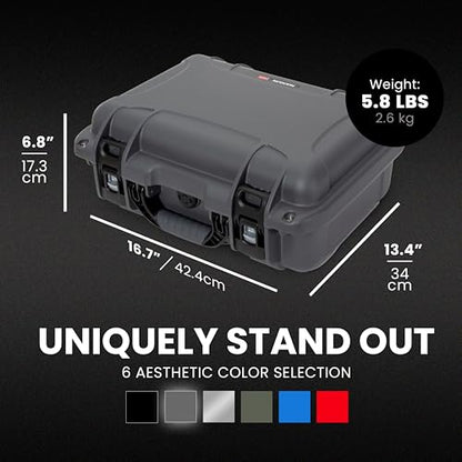 NANUK 920 Pro Photo Kit – Waterproof Travel Camera Hard Case with Padded Dividers & Lid Organizer, 16.7” x 13.4” x 6.8”, Dustproof & Impact-Resistant, Airline Carry-On Approved – Graphite - color: Graphite, style: Pro Photo Kit