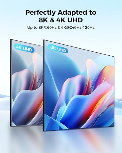 Silkland 8K 4K Mini HDMI to HDMI Cable 6.6FT, Mini HDMI 2.1 Cord [8K 60Hz, 4K@240Hz 144Hz 120Hz, Upgrade Braided] 48Gbps, Compatible with Camera, Camcorder, Laptop, Tablet, Monitor, Raspberry Pi Zero - size: 6.6 Feet
