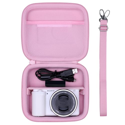 XANAD Hard Case for Sony a6400/a6700/a6100/a6000/a5000/a5100/ZV-E10/ZVE10 II or Fujifilm X100VI / X100V Digital Camera (Pink) - color: Pink