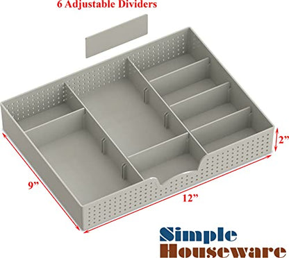 Simple Houseware Desk Monitor Stand Riser with Adjustable Organizer tray, Maple - color: Maple