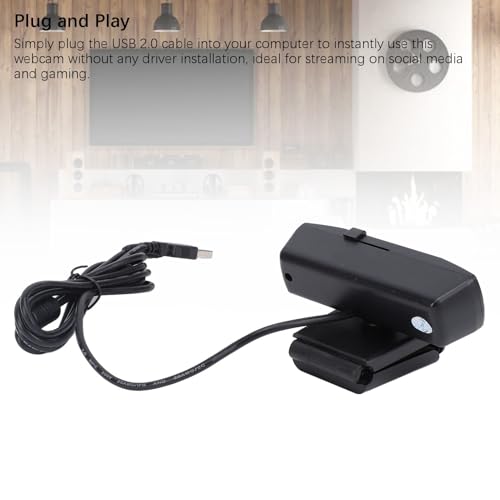 VBESTLIFE Computer Webcam, FHD Webcam with Built in Noise Canceling Microphone and Rotatable Design, 1080P Video and Wide Angle Camera, for Desktop PC or Laptop