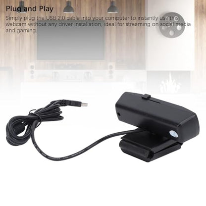 VBESTLIFE Computer Webcam, FHD Webcam with Built in Noise Canceling Microphone and Rotatable Design, 1080P Video and Wide Angle Camera, for Desktop PC or Laptop