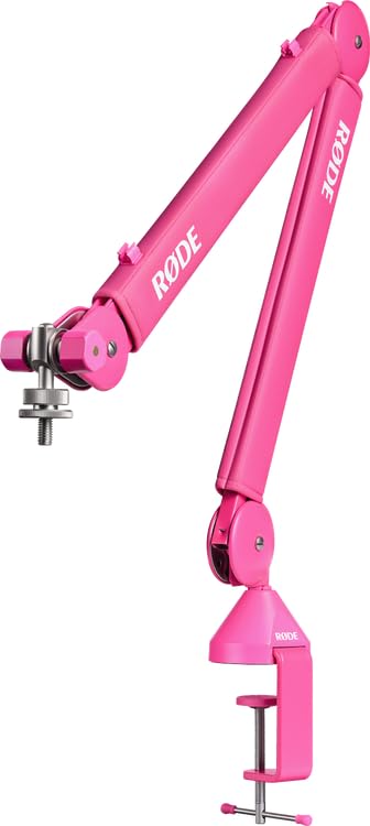 RØDE PSA1+ Professional Studio Arm with Spring Damping and Cable Management (Purple) | Parallelogram Spring, Fully Damped, Supports 94g-1.2kg, 37 Horiz and 34 Vert Reach, 360 Degree Rotation - color: Purple