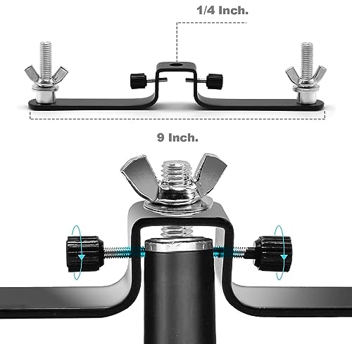 118" / 3m Background Folding Crossbar, Photography Lighting Muslin Backdrop Support Crossbar, 2 x 3m Crossbar, 2 x Mount,6 x Clip - size: 2 x Crossbar / 2 x Mount