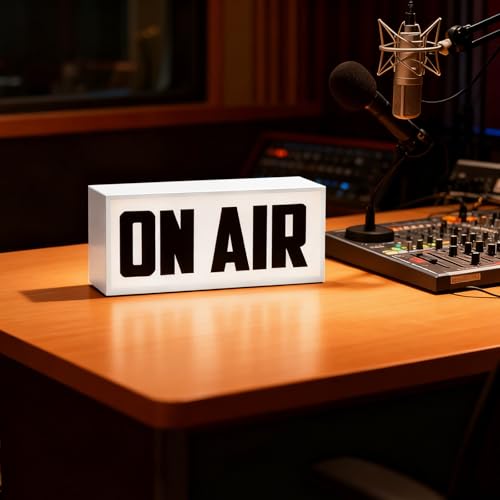 ON AIR Neon Sign Wall Mountable Pulsing Recording Studio Warning Sign USB Powered LED Light for Bedroom Dining Room Recording Studio Lights Commercial Space Home Decoration Gift - color: ON AIR Black Letter