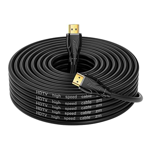 4K HDMI Cable 25ft, High Speed 2.0 Cables &4K@60Hz 2K 1080P, High Speed Gold Plated Connectors hdmi Cord, Compatible with PlayStation Arc PS3 PS4 PC HDTV - size: 25FT