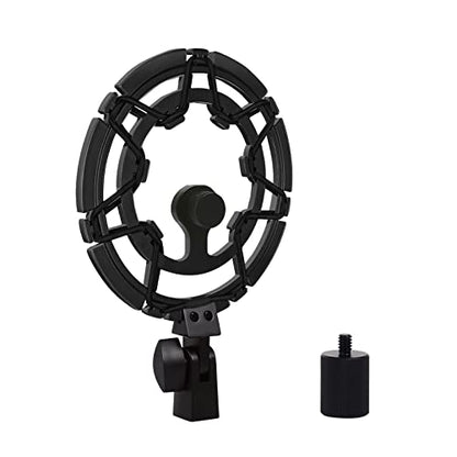 Blue Yeti Shock Mount Anti-Vibration Matching Boom Arm Stand Compatible w/Blue Yeti, Yeti X, Snowball & Blue Yeti Nano Mic (Black)