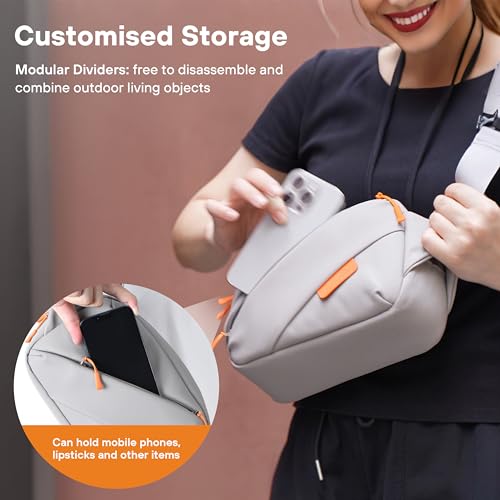 STARTRC PHOTO All-in-One Waterproof Storage Bag for Insta360 Luna Ultra Accessories/Osmo Pocket 4/3 Osmo Mobile 8/7P, Portable 900D Polyester Multilayer Travel Case for Xtra Muse/Action 6/5 Pro/Nano