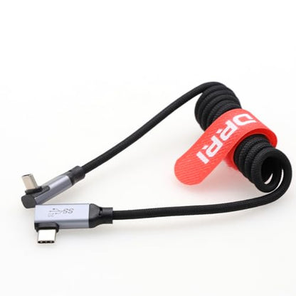 20Gbps USB-C 100W PD Fast Charging Cable for Sonys FX3 FX30 Canon EOS R5C, R5, EOS R6, EOS RP, EOS R, R5, R5C, R6, R7, R8, R10, EOS M6 Mark II iPhone 15Pro MacBooks Pro - color: Black, size: Up-Right angle