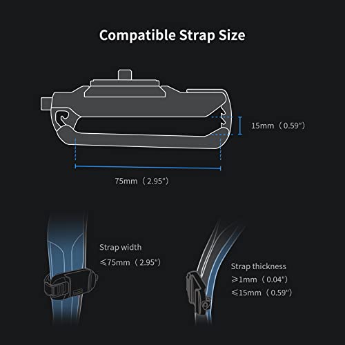 PGYTECH Beetle Camera Clip with Plate Quick Release System for Sony, Nikon, Fuji, DSLR Action Camera Backpack Cameras Strap Mount (for Camera) - style: Camera Clip V1