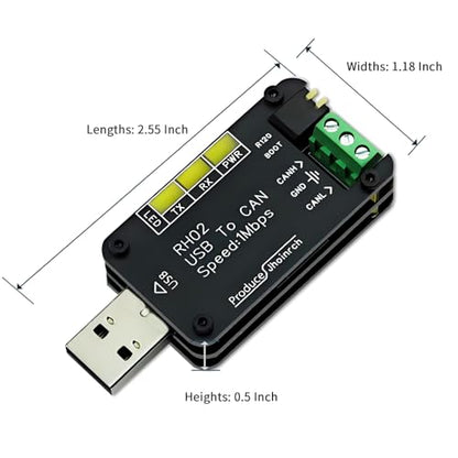 USB to CAN Bus Converter Base on Open-Source Hardware CANable Supports Multiple Firmware and Operating Modes