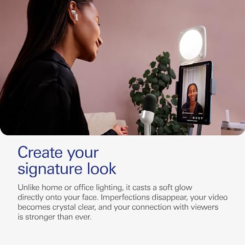 Elgato Key Light Neo with Monitor Mount, Studio Light | Adjusts for all skin tones, Up to 1000 lumens with USB power, Edge-lit, glare-free design, Effortless mount, Zero plastic - color: White, style: Key Light Neo