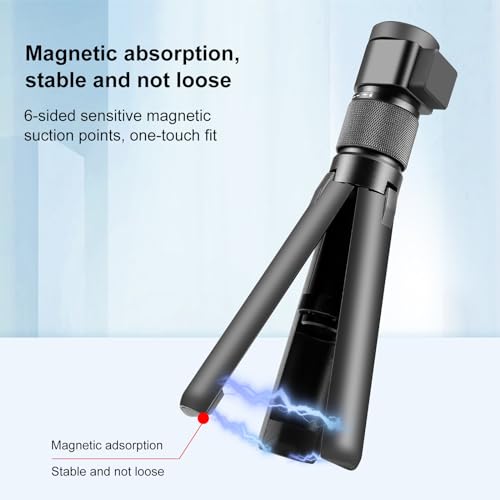 PULUZ Bullet Time Handle Tripod Rotating Grip | Insta360 X5/X4/X3/ONE RS/ONE X2, GoPro Hero 13/12/11/10, DJI Osmo Pocket 3, Desktop Tripod Stand, Action Camera Selfie Stick
