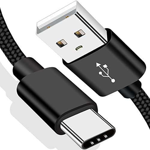 6ft USB C Charger Cable for GoPro Hero,USB A to USB C Charging Cord for iPhone 16 Pro Max/16 Plus/15 Pro Max/15 Plus,Data Sync Transfer Cord for Samsung Galaxy S10 S10+ Nylon Braided Type C Cable Fast - size: 6ft