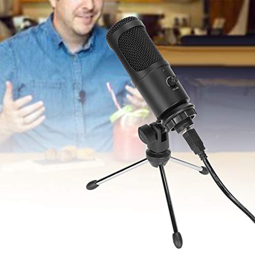 A6 USB Condenser Microphone for PC & Laptop, Plug & Play, Cardioid Pickup, 30Hz-20KHz Frequency Response, Noise Reduction, for Recording, Streaming, Podcasting, Voice Chat