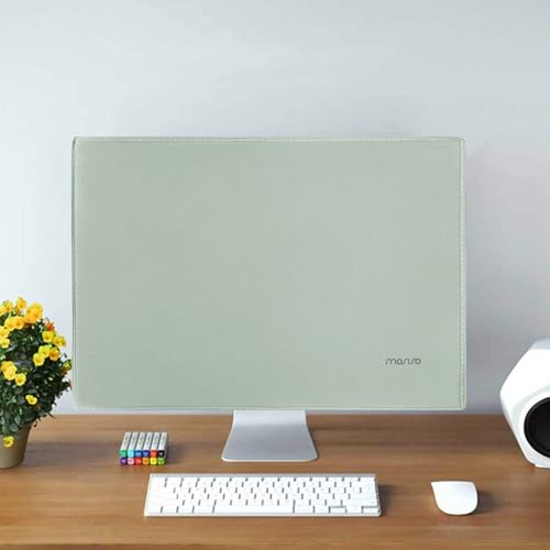 MOSISO Monitor Dust Cover 22, 23, 24, 25 inch Anti-Static Dustproof LCD/LED/HD Panel Case Computer Screen Protective Sleeve Compatible with iMac 24 inch, 22-25 inch PC, Desktop and TV, Antique Green - color: Antique Green, size: 22-25 inch