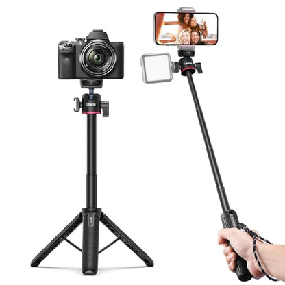 ULANZI MT-73 Extension Pole Tripod, Mini Selfie Stick Tripod Stand Handle Grip for Webcam Canon G7X Mark III Sony ZV-1 RX100 VII A6400 A6600 Cameras Vlogging - color: MT-73 Tripod