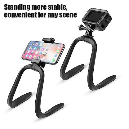 Taisioner U Stroller Phone Holder Wheelchair Accessories Cell Phone Seat Phone Holder for Treadmill Bike Shopping Cart Boat Action Camera Suitable with GoPro Hero 12/11/10/9/8/7/6/5/4 AKASO Insta360 - style: U Straight