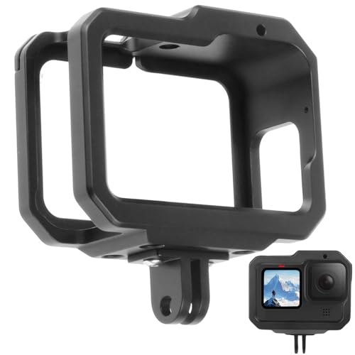 Aluminium Protective Cage for GoPro Hero 13/12/11/10/9, Durable Hard Frame Cases Protector, Strong Metal Housing Frame Video Cage with Sliding Cover - style: Standard Version