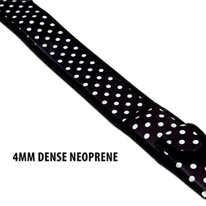 USA Gear TrueSHOT Camera Strap Neoprene Camera Straps - Padded Neck Strap, Pockets, and Quick Release Buckles - Compatible with Canon, Nikon, Sony and More DSLR and Mirrorless Cameras (Polka Dot) - color: Polka Dot