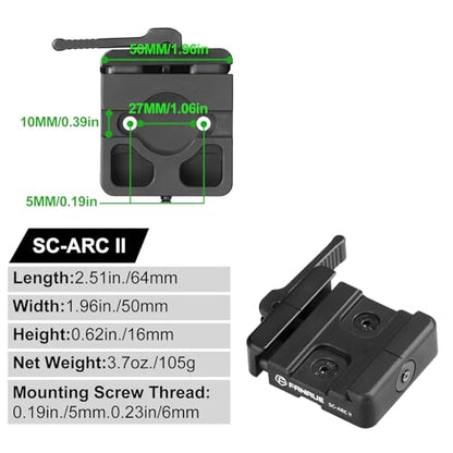 FANAUE ARCA-Swiss Bipod Adapter, ARCA-Swiss Quick Release, Arca Tripod Mount for Fanaue Tripod Heads